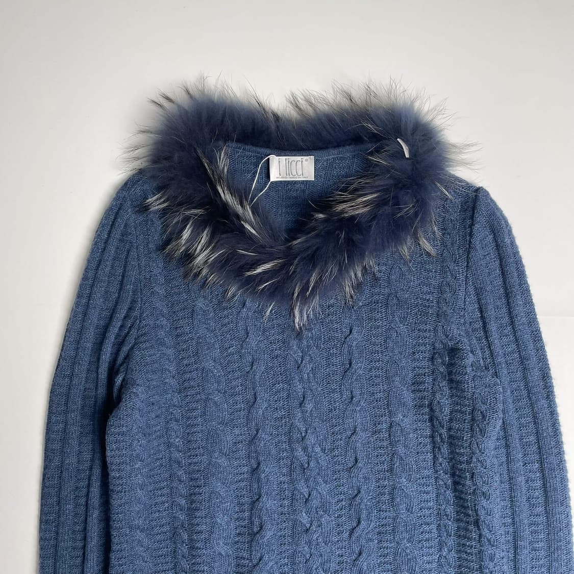 i licci 퍼 디테일 캐시미어 블렌드 니트 (italy)   상품이미지2