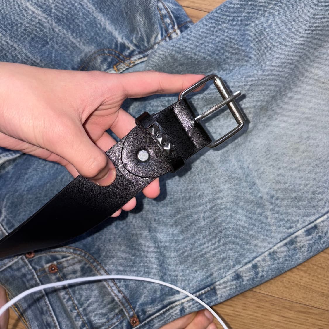 스터드 벨트   Punk stud belt 상품이미지4