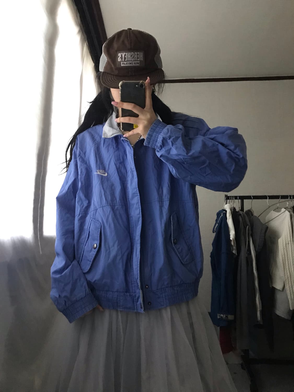 나이키 연하늘 바람막이 상품이미지3