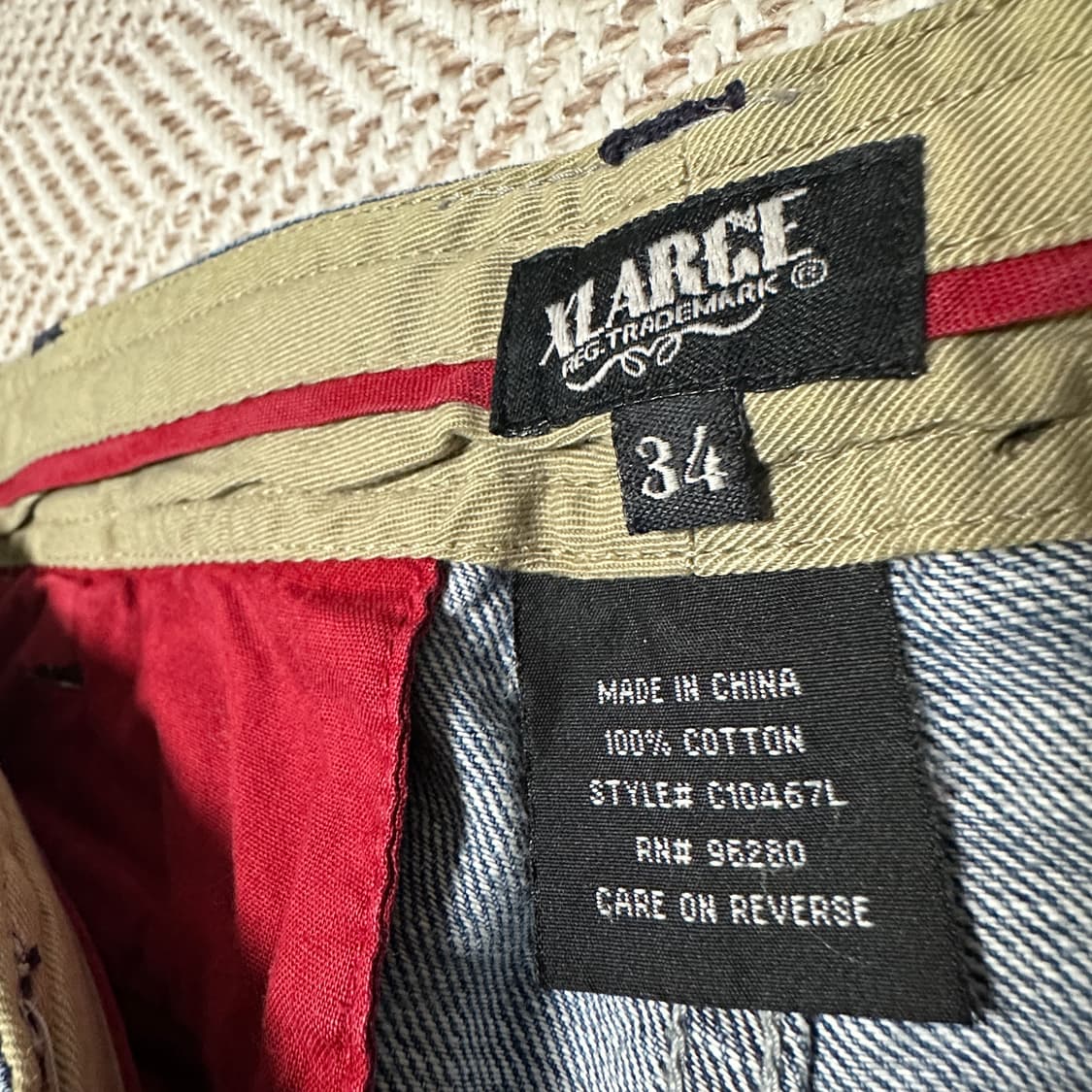 X-LARGE denim pants damage jeans 상품이미지3