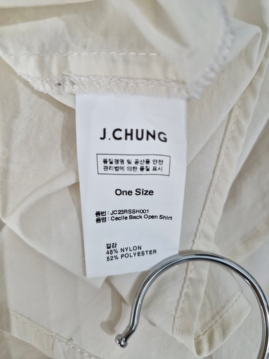 제이청(J.CHUNG)세실 백오픈 셔츠 상품이미지8