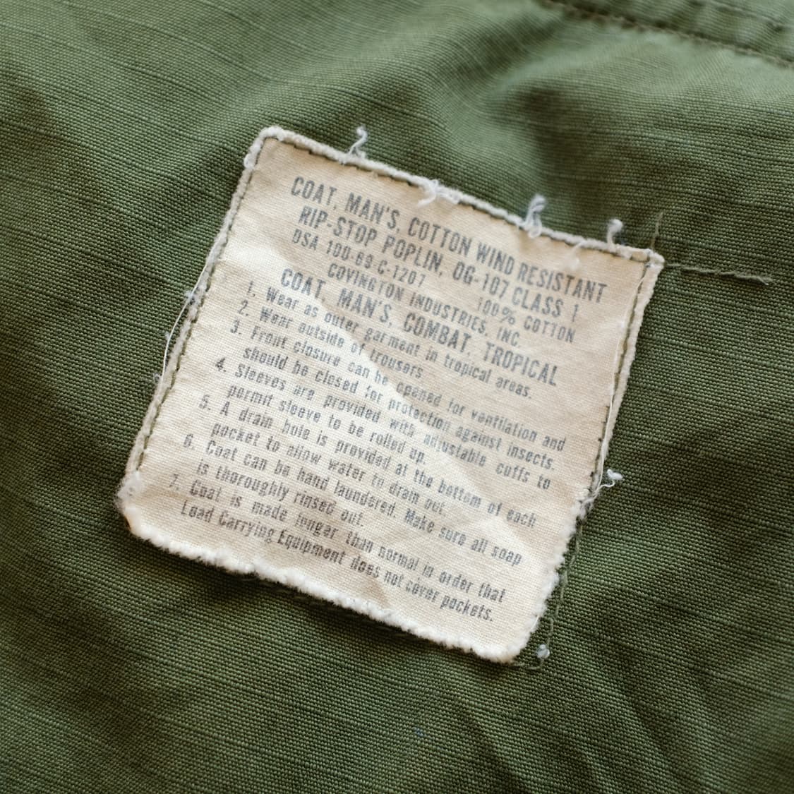 1960’s US ARMY Jungle Fatigue Jacket 상품이미지8