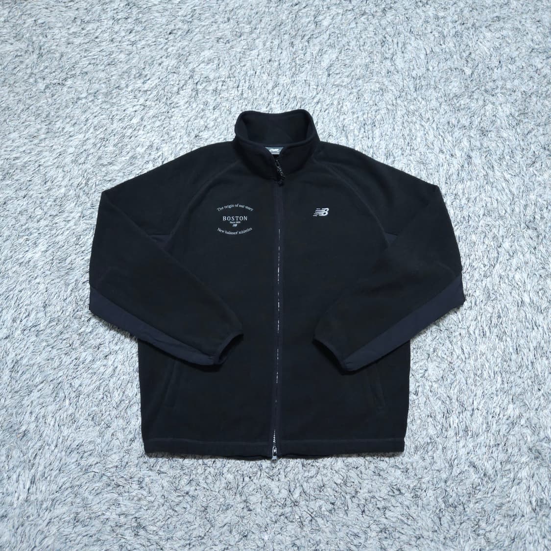 뉴발란스) XS 여자 오버핏 보스턴 플리스집업 / 왕눈이샵 상품이미지1