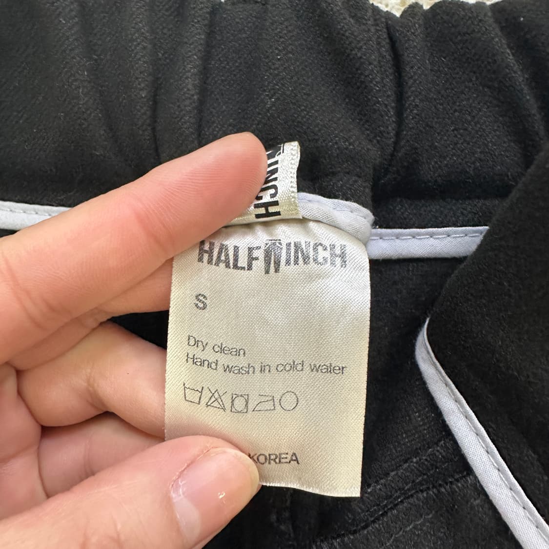 S 하프인치 여성 블랙 바지 0319D 상품이미지2