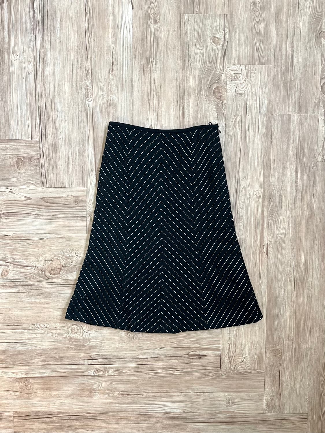 LEMIORE 스티치 캐시미어 스커트 상품이미지1