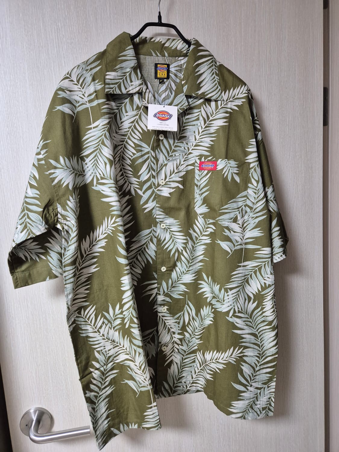 (새제품) 디키즈 USA  하와이안 셔츠 남방 XL 카키 상품이미지1