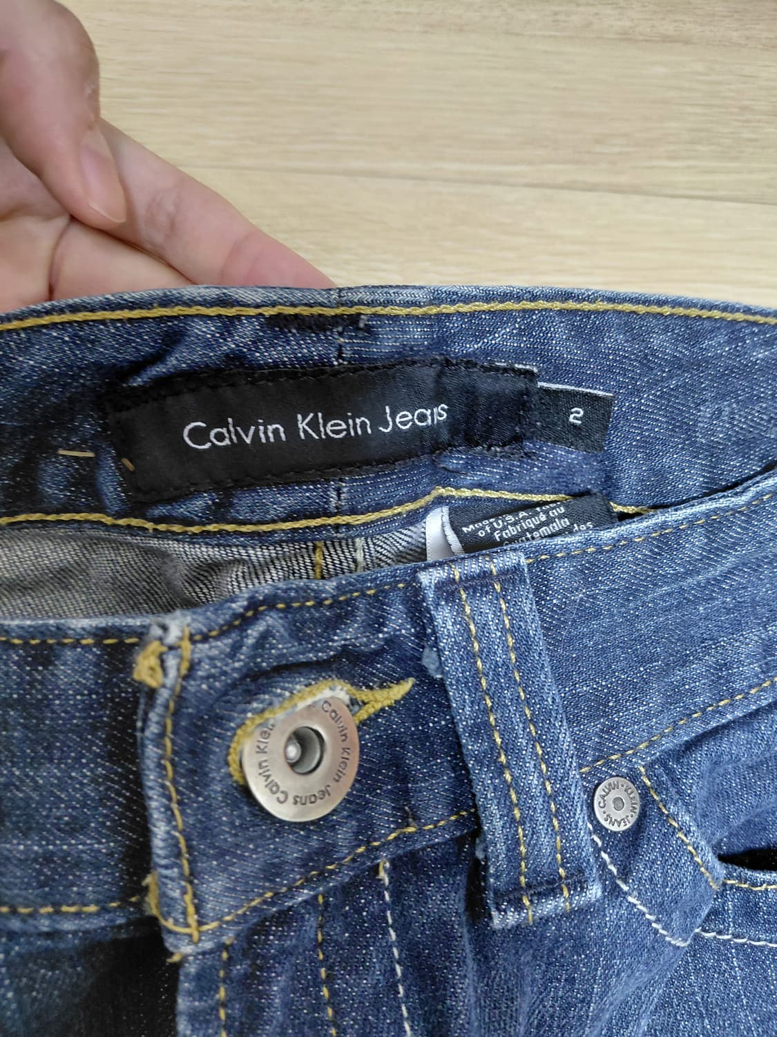 캘빈클라인 백스티치 세미부츠컷 S2L32 상품이미지3