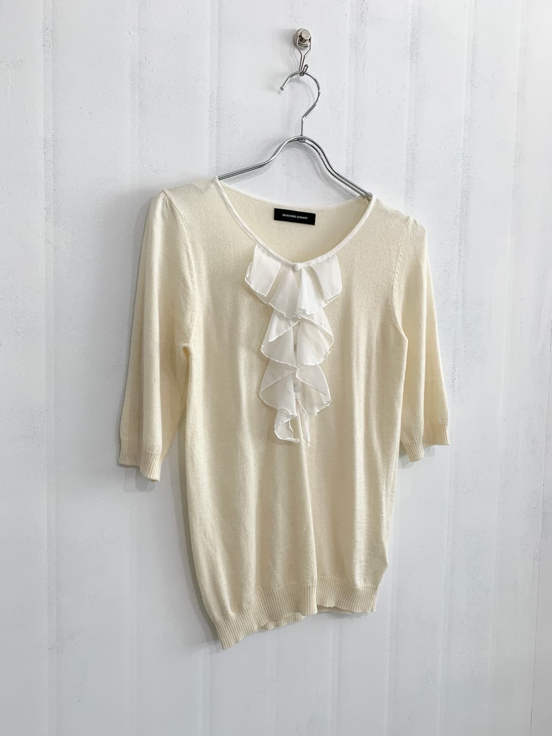 Ivory Lovely Frill Detail Knit Top 상품이미지6