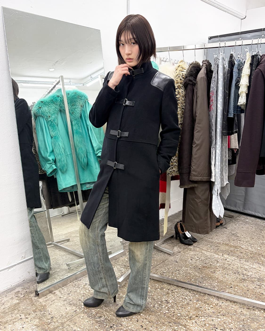 조셉 레더 패널 토글 코트 상품이미지7