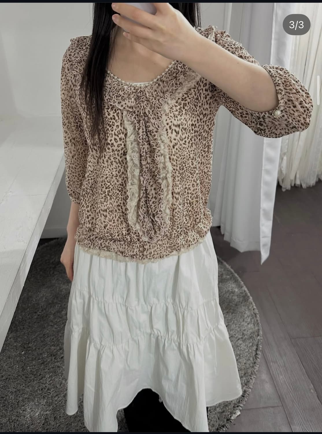 dosch pink leopard blouse 상품이미지2