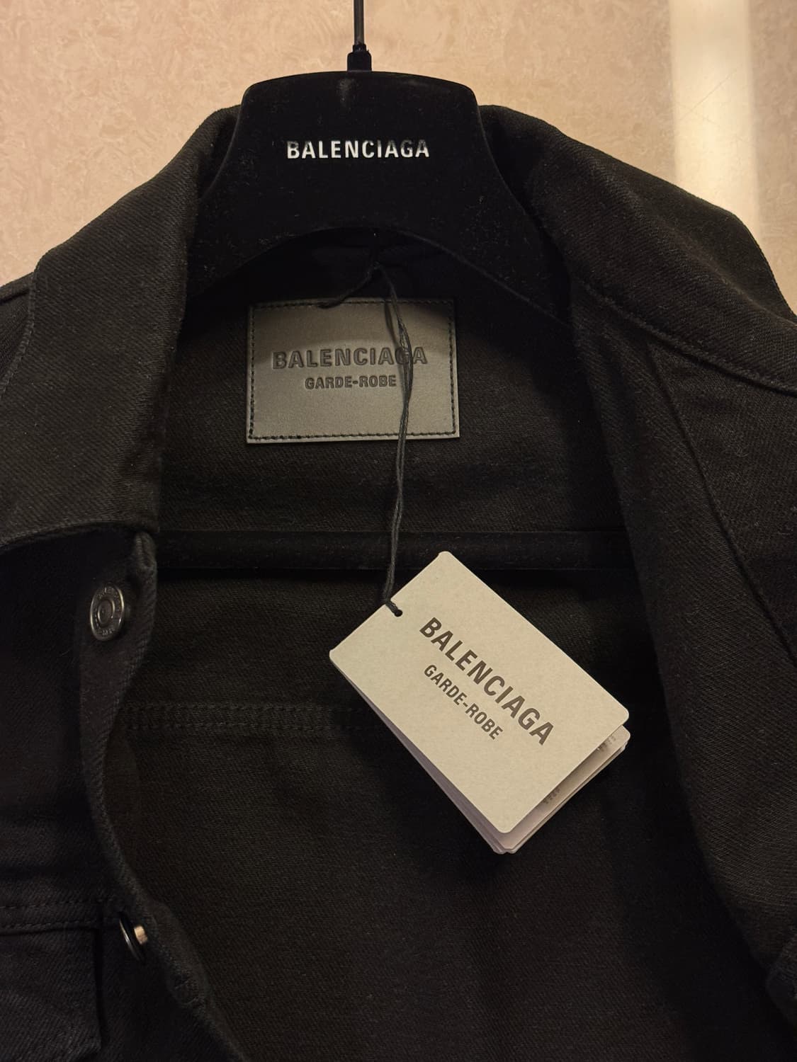 [36] BALENCIAGA 발렌시아가 가드로브 블랙 데님자켓 상품이미지5