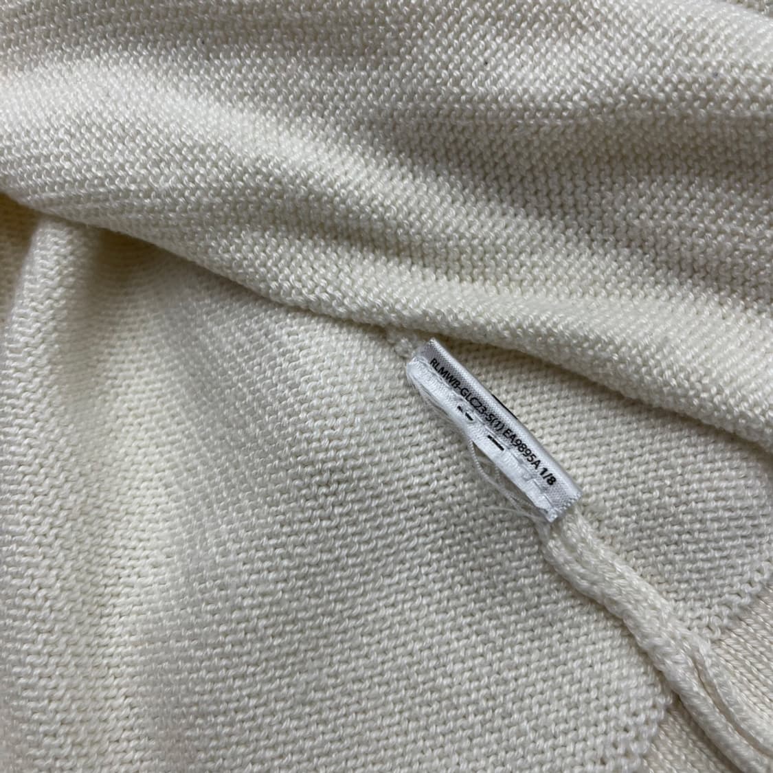 폴로 랄프로렌 빅포니 세라 아이보리 니트 가디건 XL 상품이미지5