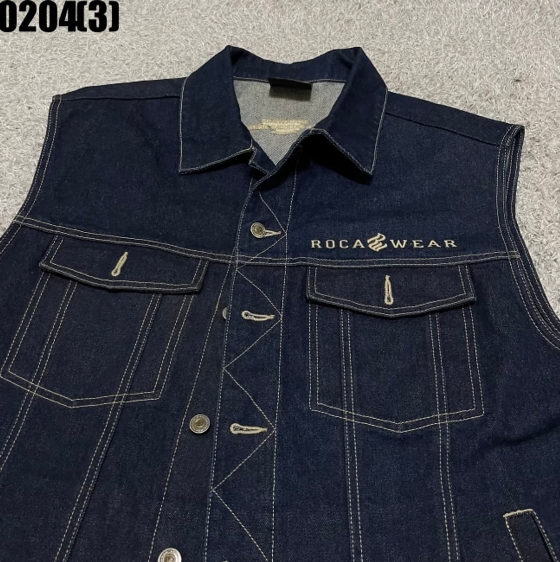 로카웨어 데님 베스트 자켓 상품이미지2