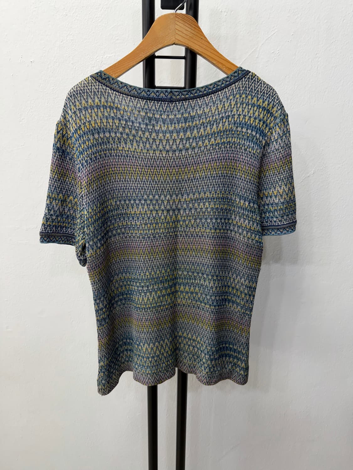 정품) 미쏘니 여성 니트 반팔티 46(66) 상품이미지4