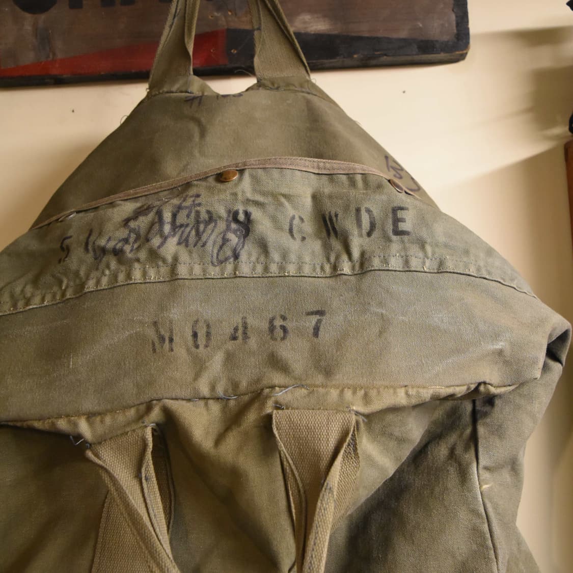 미군 오리지널 조종사 캔버스 키트백 S156 상품이미지5