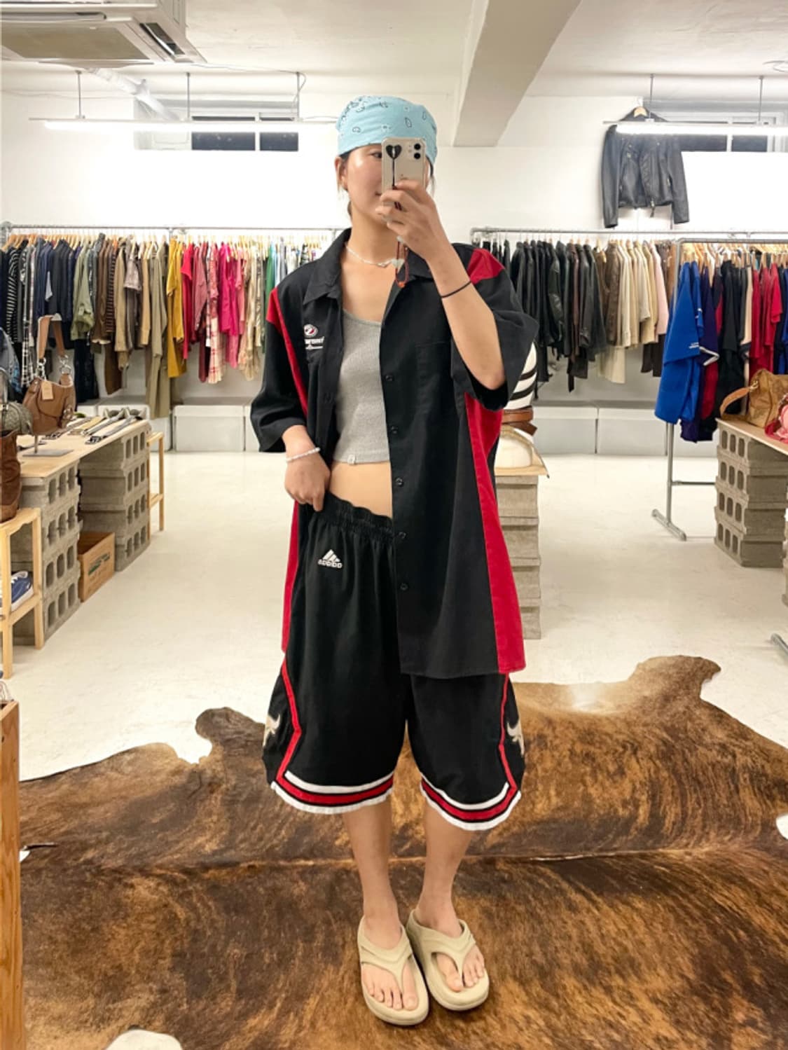 ADIDAS x NBA chicago bulls bermuda pants 상품이미지3
