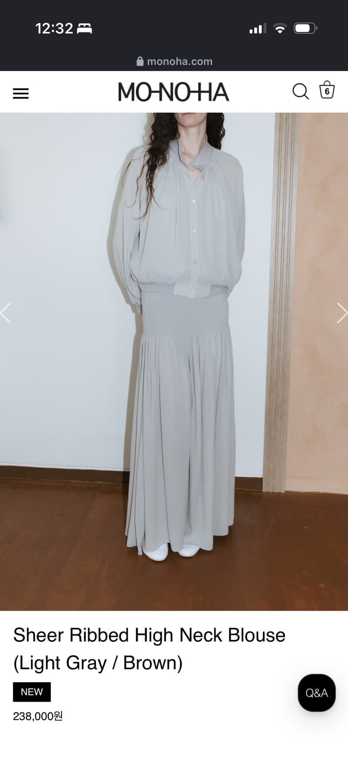 Monoha high neck blouse  상품이미지4