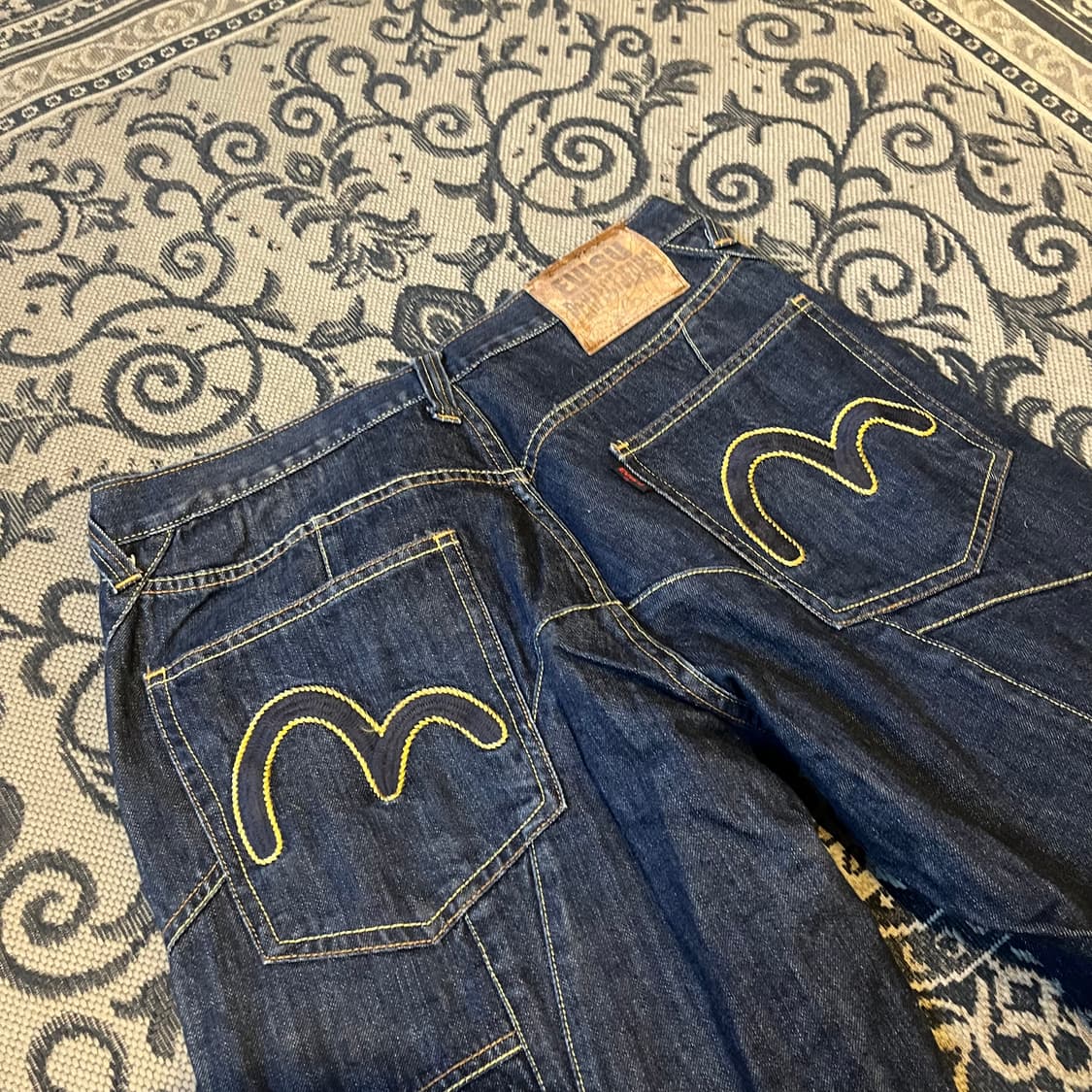 32 에비수 올드스쿨 카펜터 데님 팬츠W2468 상품이미지4