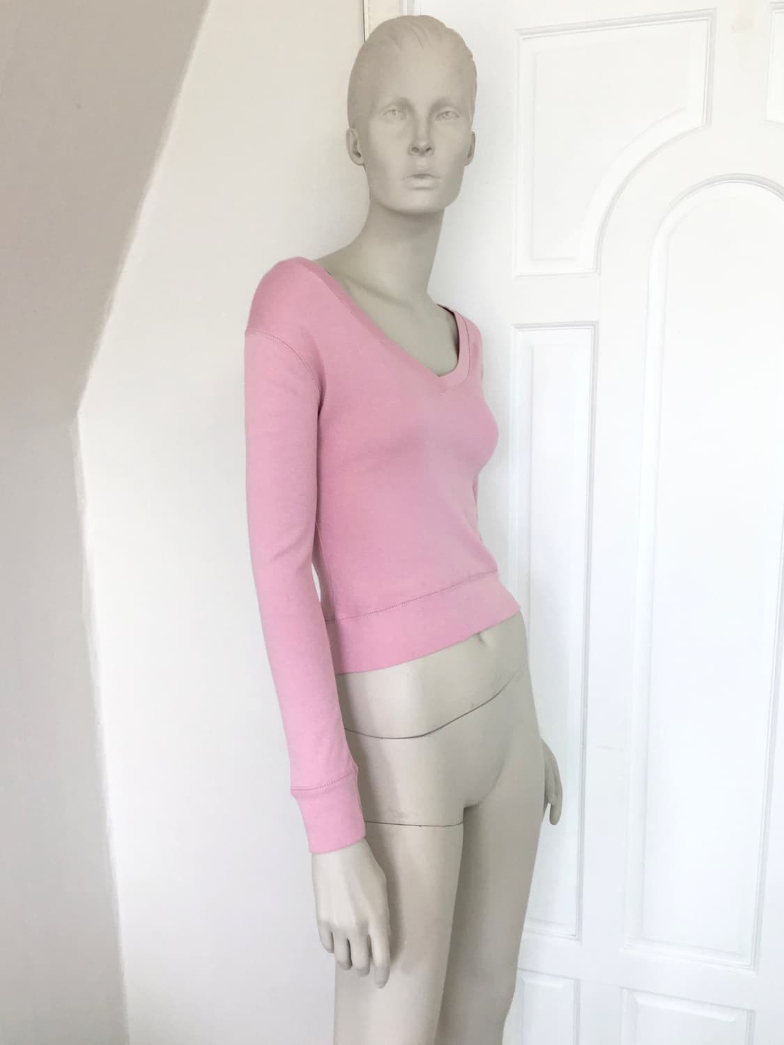 Back Lettering Slim Pink Top 상품이미지2