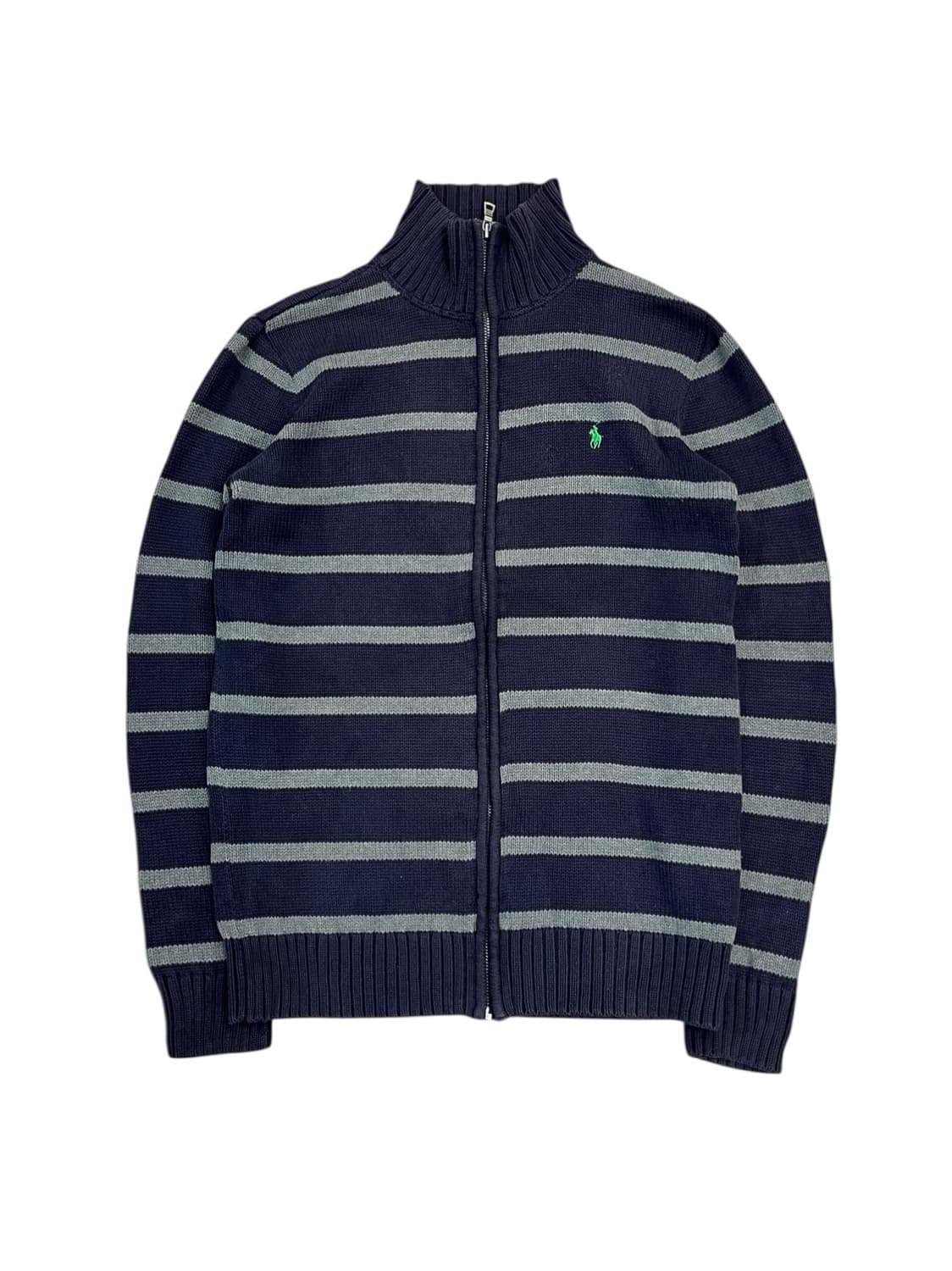 폴로 랄프로렌 스트라이프 니트 집업 네이비 XL #csz2185 상품이미지3