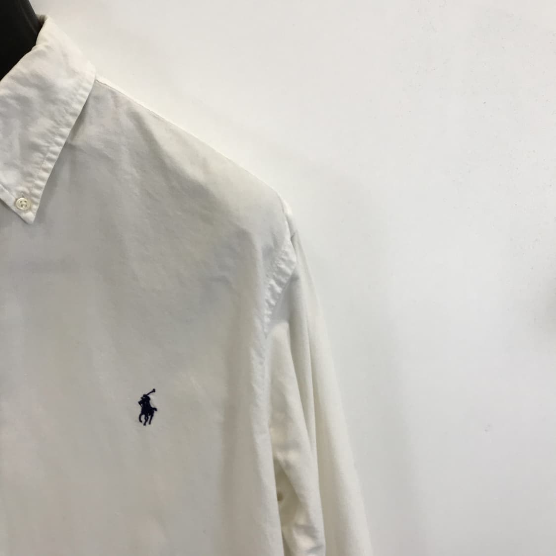 폴로 랄프로렌 커스텀핏 화이트 옥스포드셔츠 QR [L] 상품이미지2