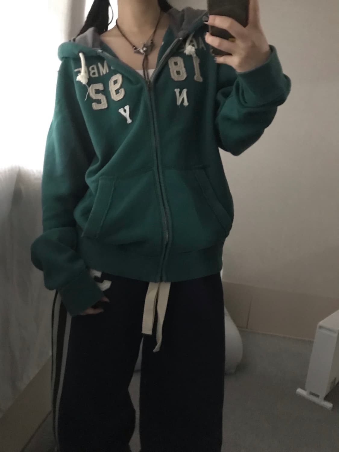 아베크롬비 딥그린 후드집업 상품이미지2