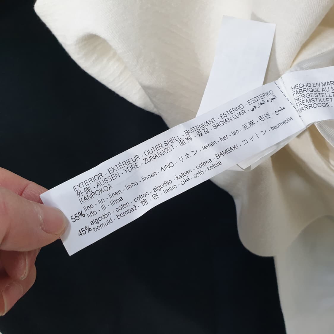 자라 더블 브레스티드 린넨 블레이저 자켓 XS 상품이미지7