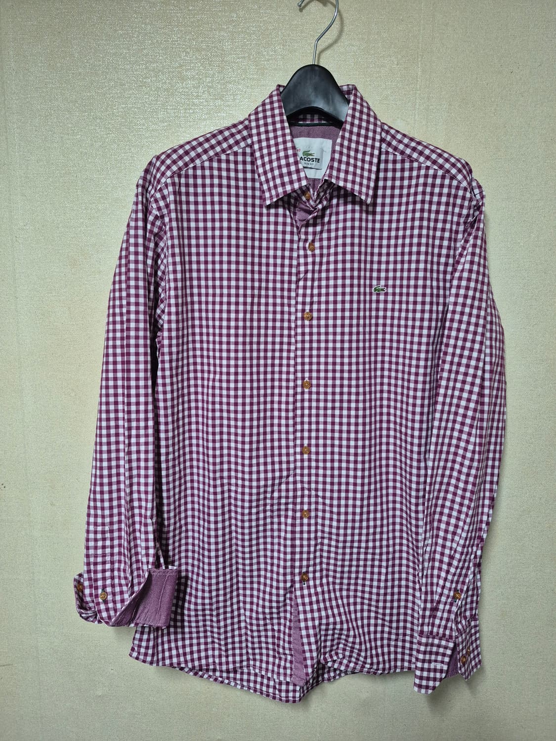 라코스테 퍼플 체크셔츠 상품이미지1