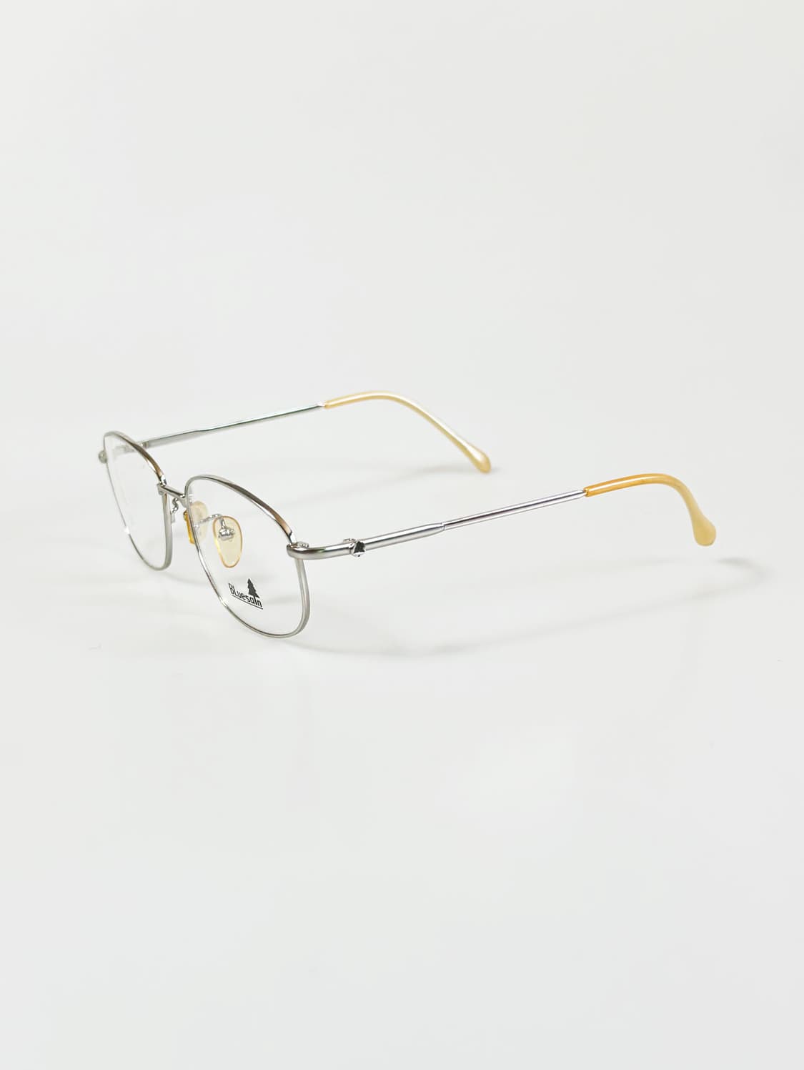 90s BLUESAIN 실버 메탈 슬림 스퀘어 빈티지 안경 상품이미지3