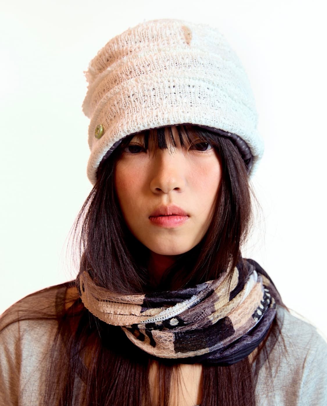 코이세이오 러프 스타 리버시블 비니 아이보리 coyseio 서지수 상품이미지2