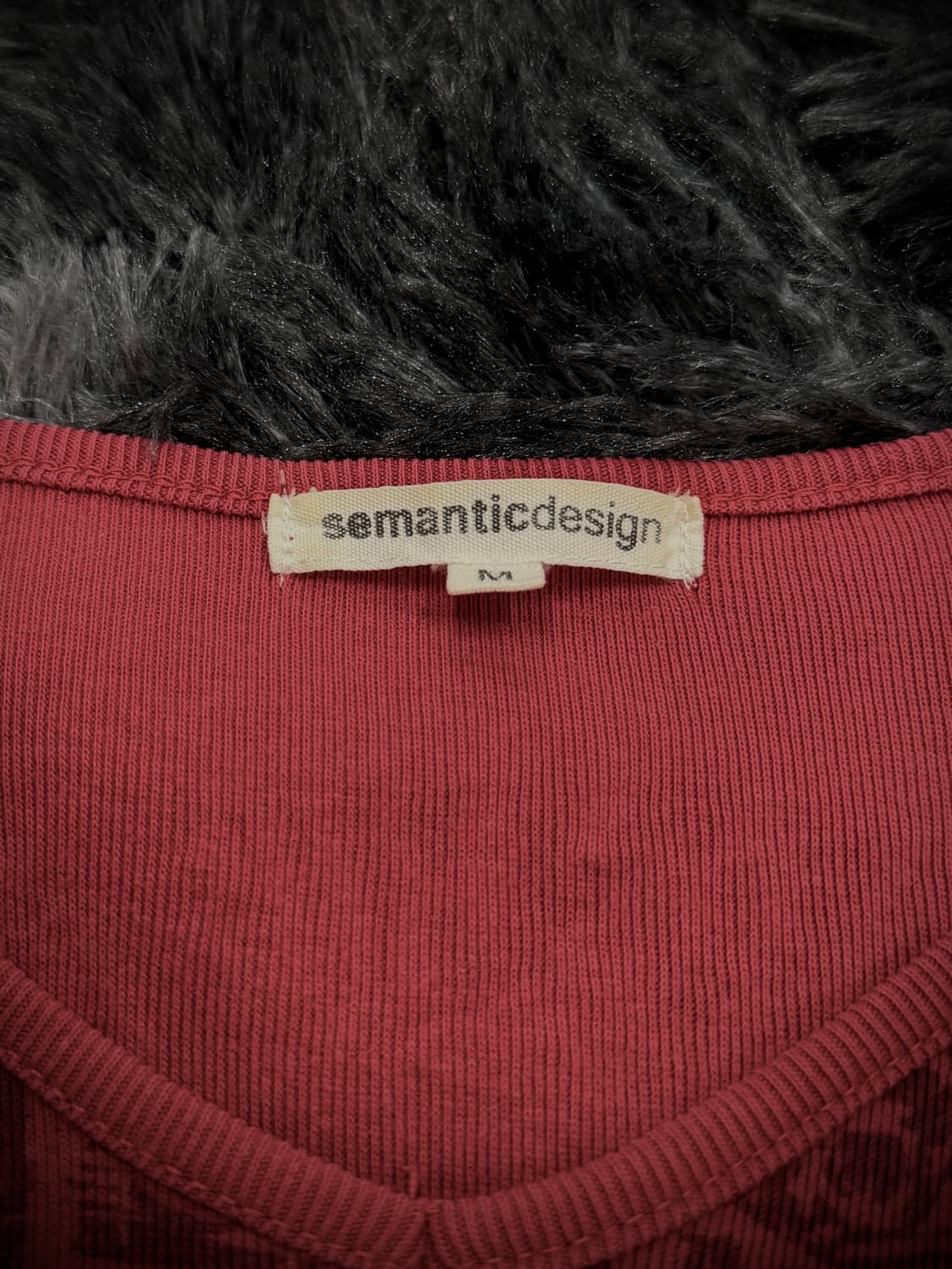 semantic design 레드 스컬 그래픽 롱슬리브 상품이미지9