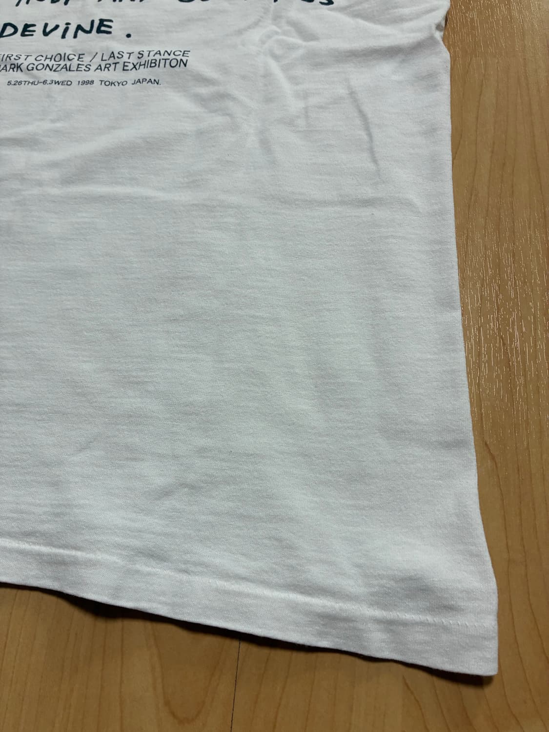 마크곤잘레스 1998 도쿄 첫 개인 아트 전시회 티셔츠 M사이즈 상품이미지5