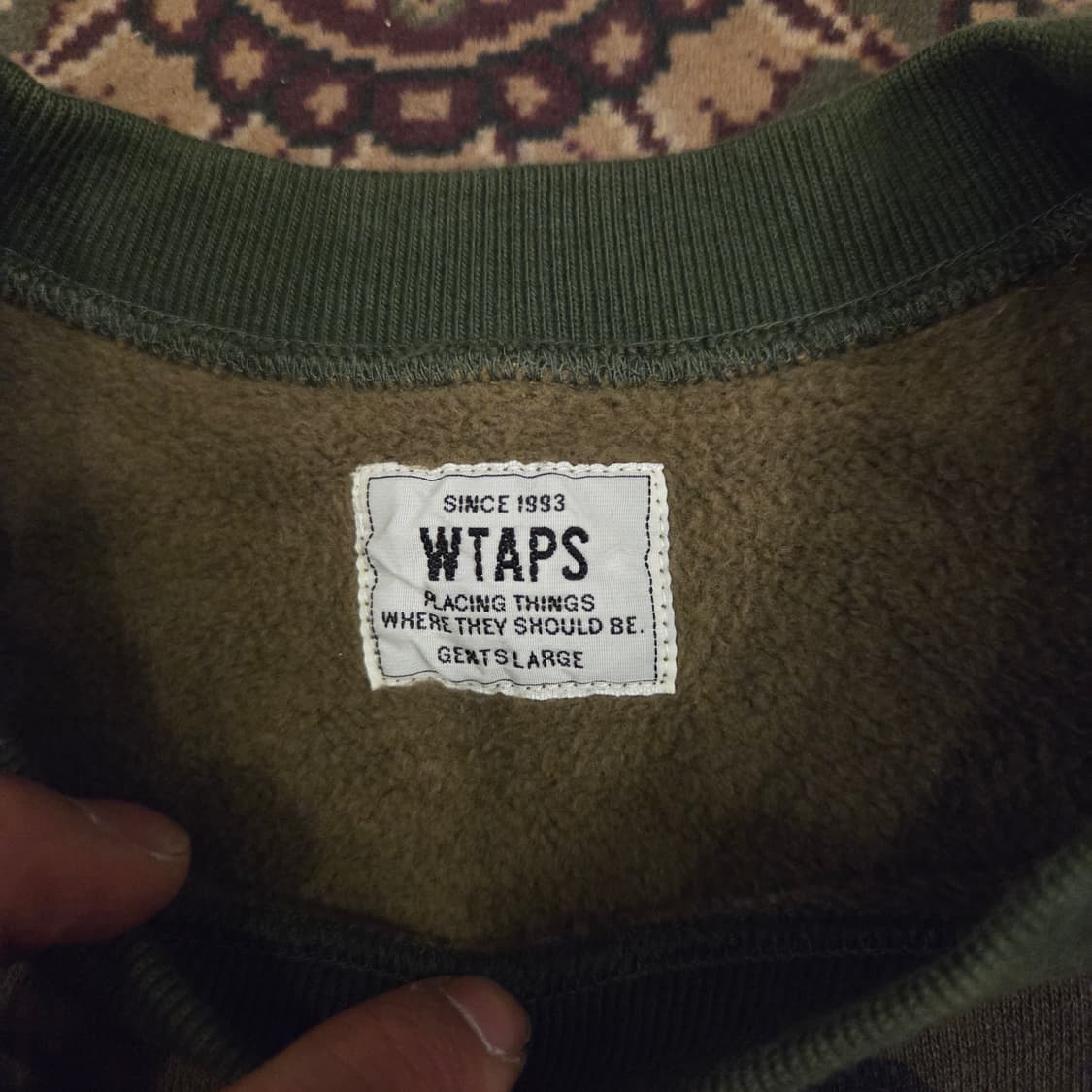 더블탭스 카모 맨투맨 L 상품이미지3