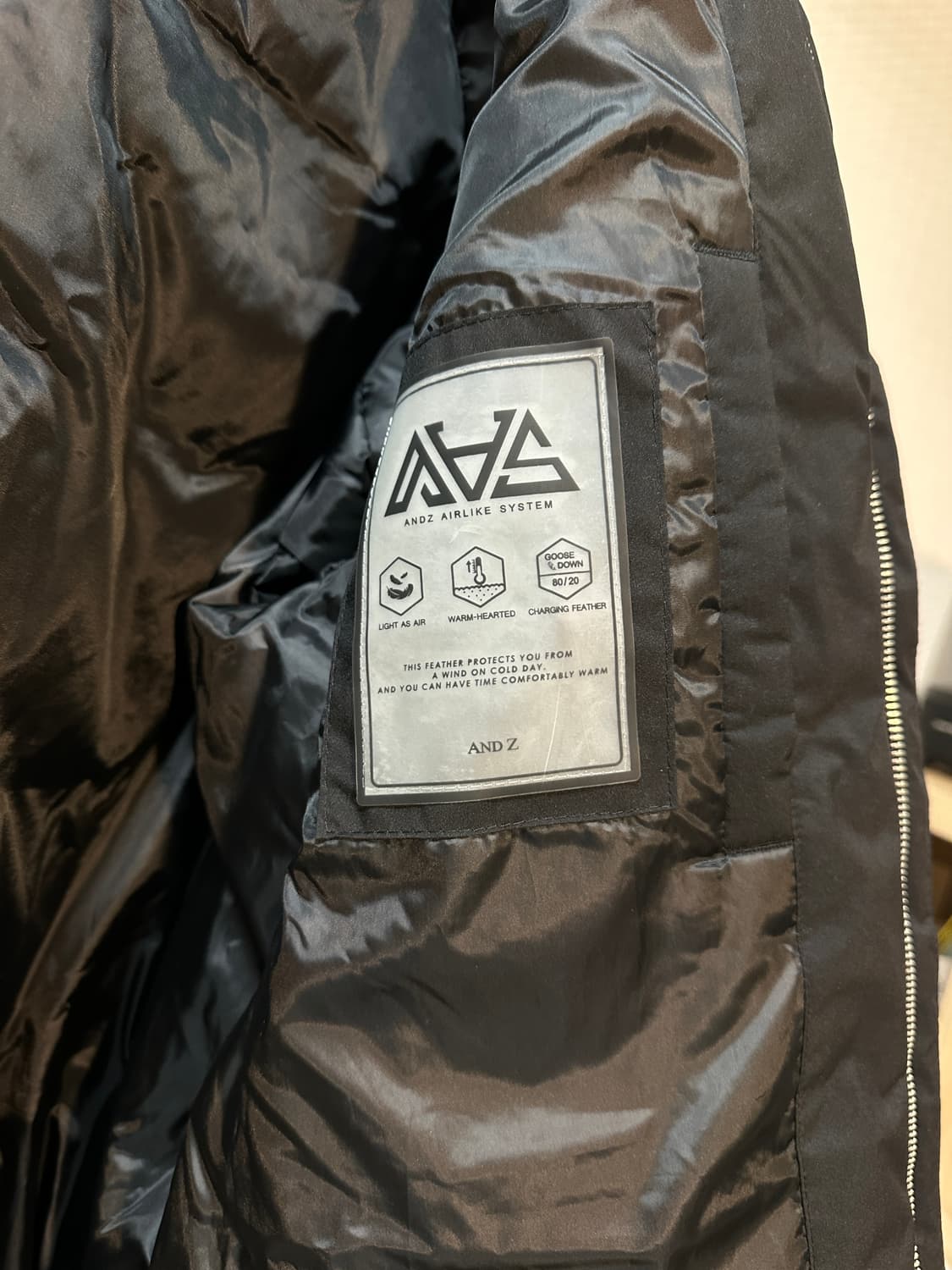 앤드지(ANDZ) 구스다운 트렌치 패딩 맥코트  상품이미지6