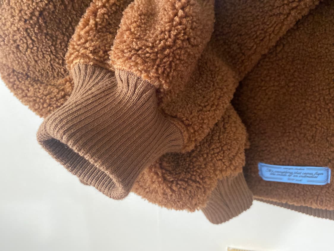 생긴 스튜디오 후리스 브라운 자켓 상품이미지6