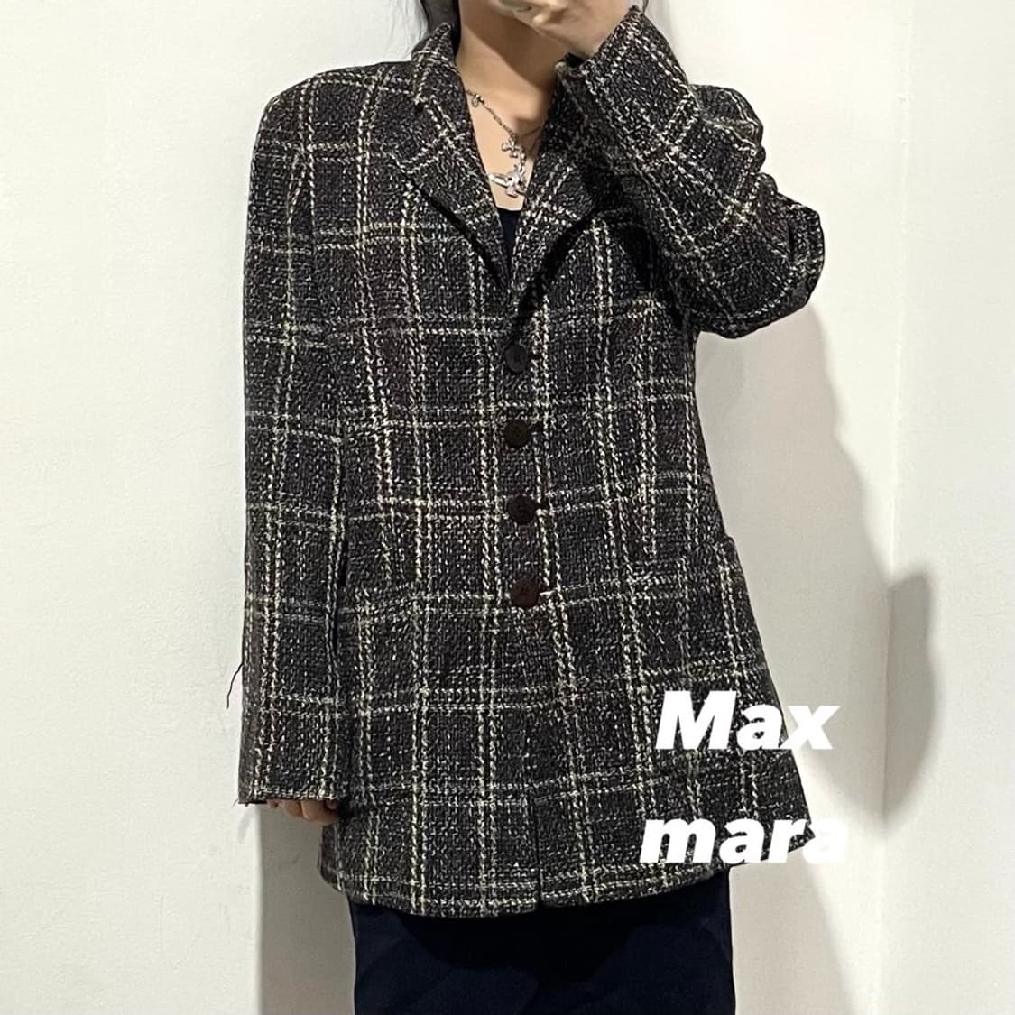 막스마라 아카이브 트위드 자켓 상품이미지1