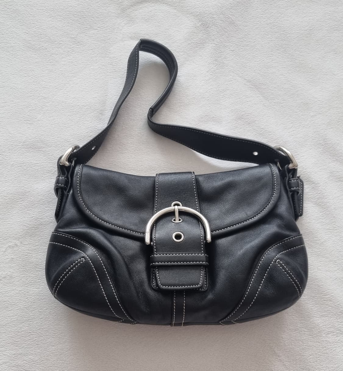 빈티지 코치 블랙 숄더백 상품이미지1