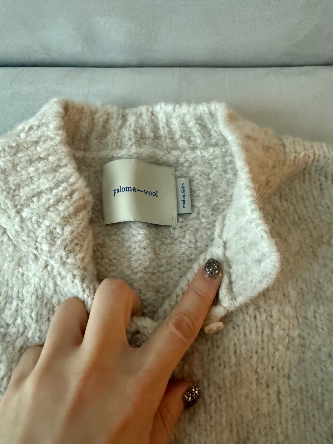 팔로마울 니트 아이보리 상품이미지3
