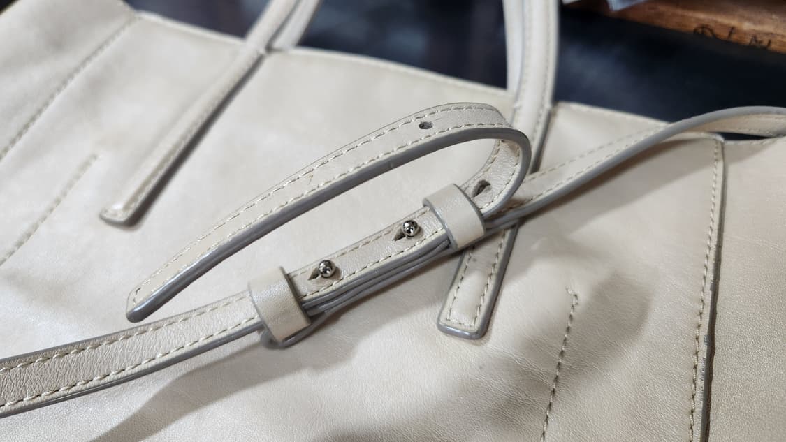 마시모두띠 베이지 가죽 토트백 상품이미지7