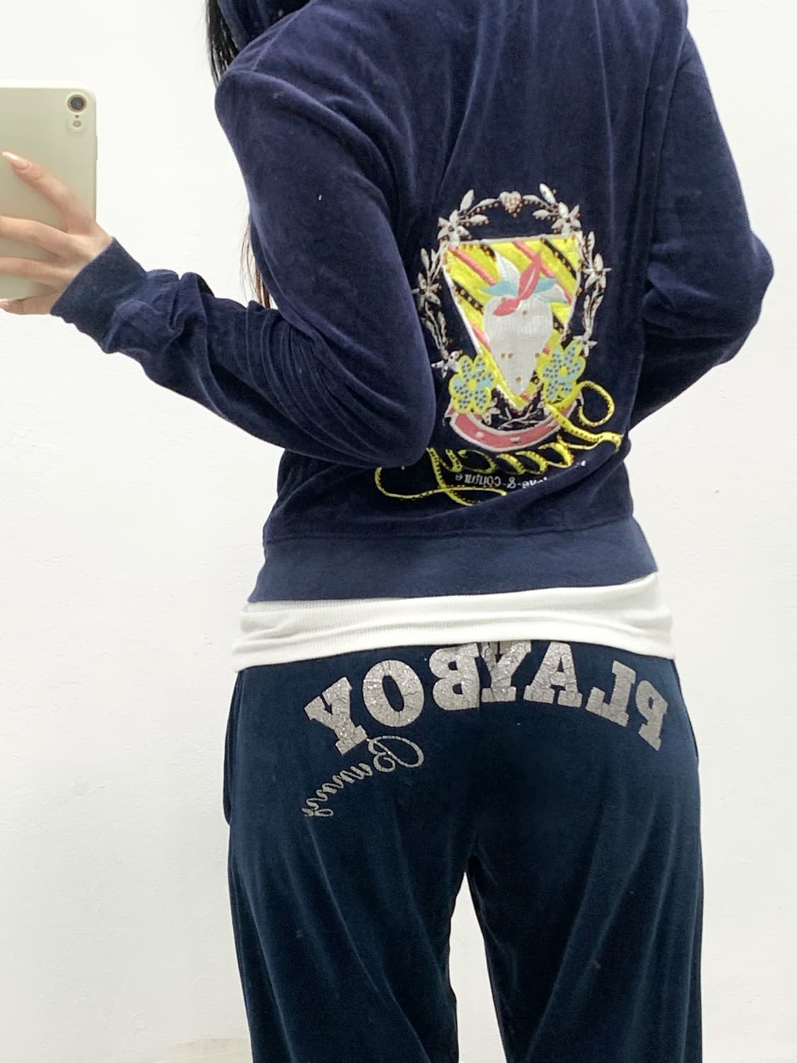 [PLAY BOY] 플레이보이 갸루 벨벳 트레이닝 팬츠 상품이미지4