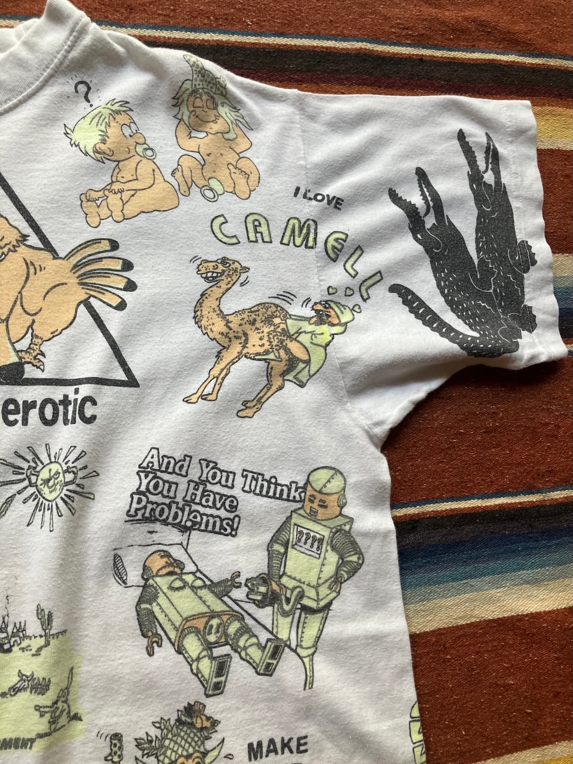 90s Vintage Animal Work Sex T Shirt 상품이미지3