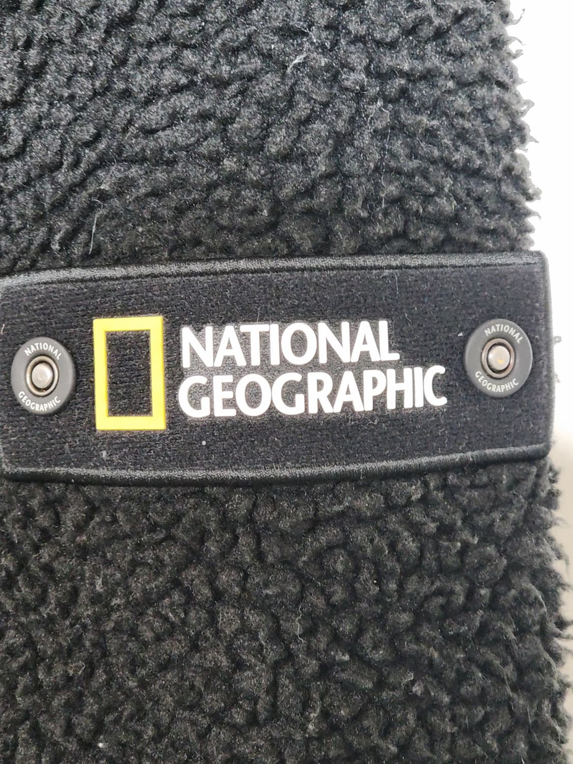 (M) 내셔널지오그래픽 플리스 점퍼 블랙 뽀글이 후리스 후드자켓  상품이미지5