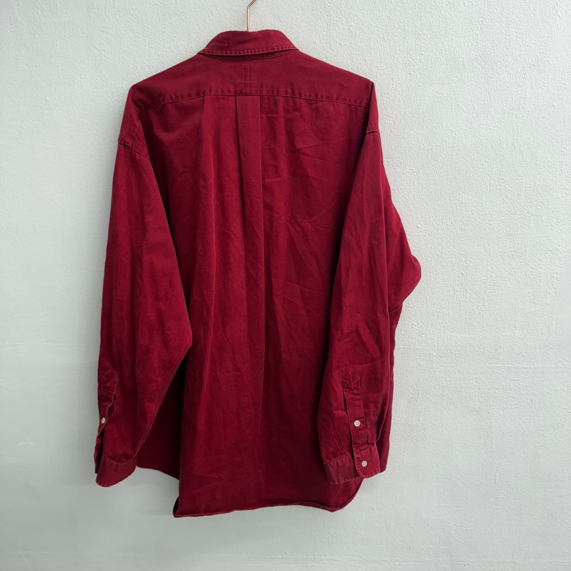 폴로 랄프로렌 블레이크 red cotton 셔츠 xl 상품이미지4