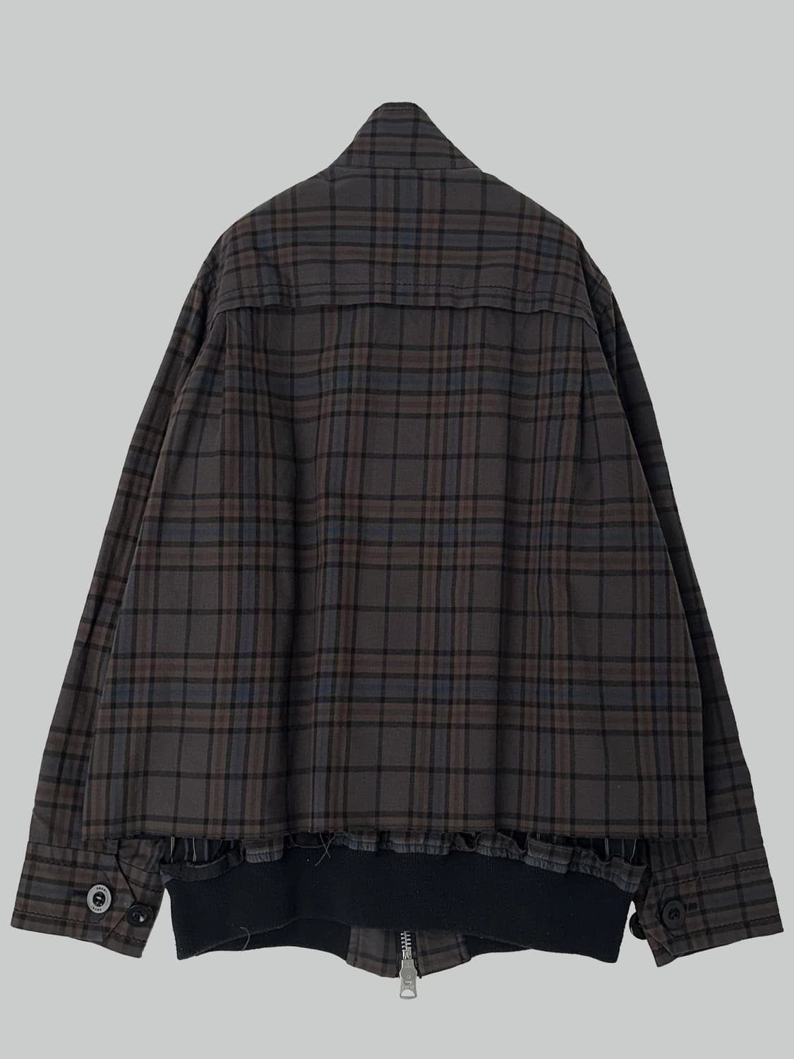 Sacai x dr.woo 체크 레이어드 자켓 상품이미지3