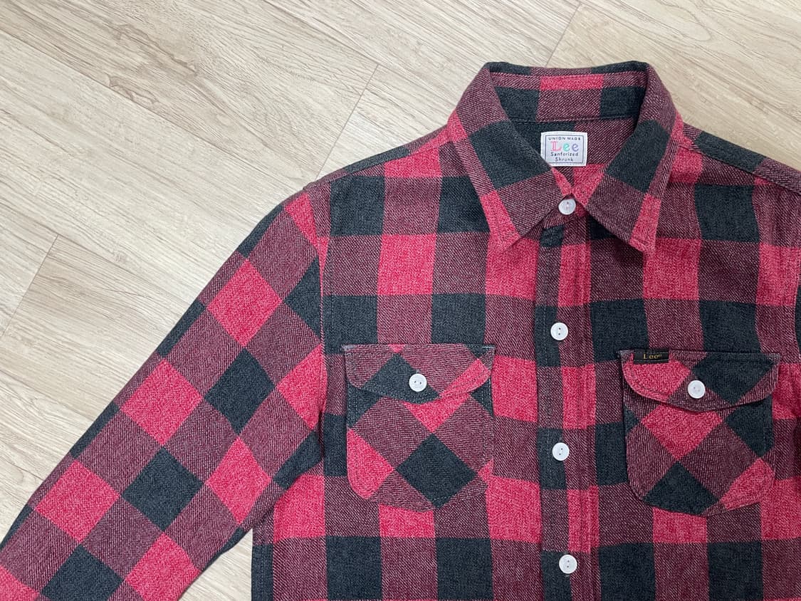 55) Lee 재팬 여성 체크 플란넬 워크셔츠(RRL&리바이스&폴로) 상품이미지4