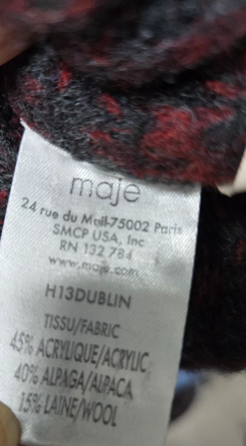 마쥬 알파카니트/앳코너 레더스커트 상품이미지6