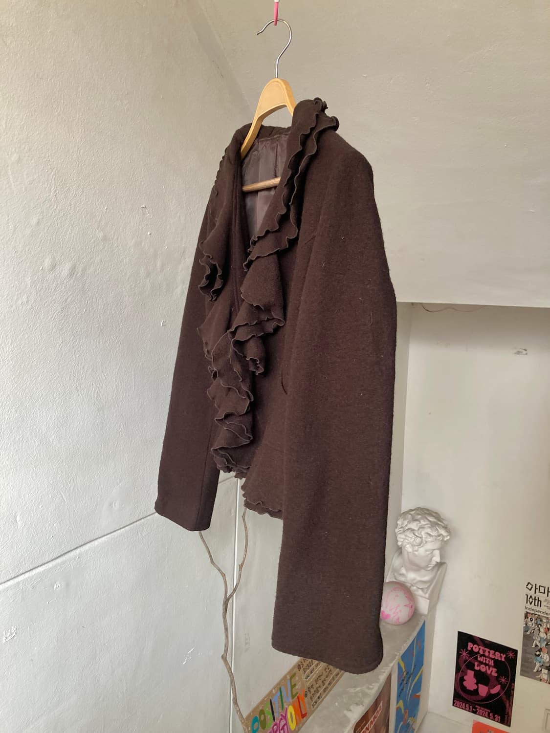 에스닉 브라운 러플 자켓 상품이미지5