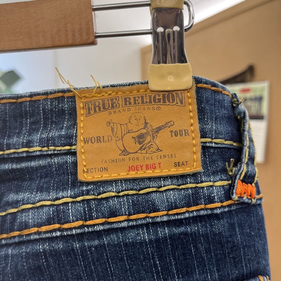 트루릴리전 조이빅티 희귀 Y2K 레트로 데님팬츠 28인치 C11009 상품이미지5