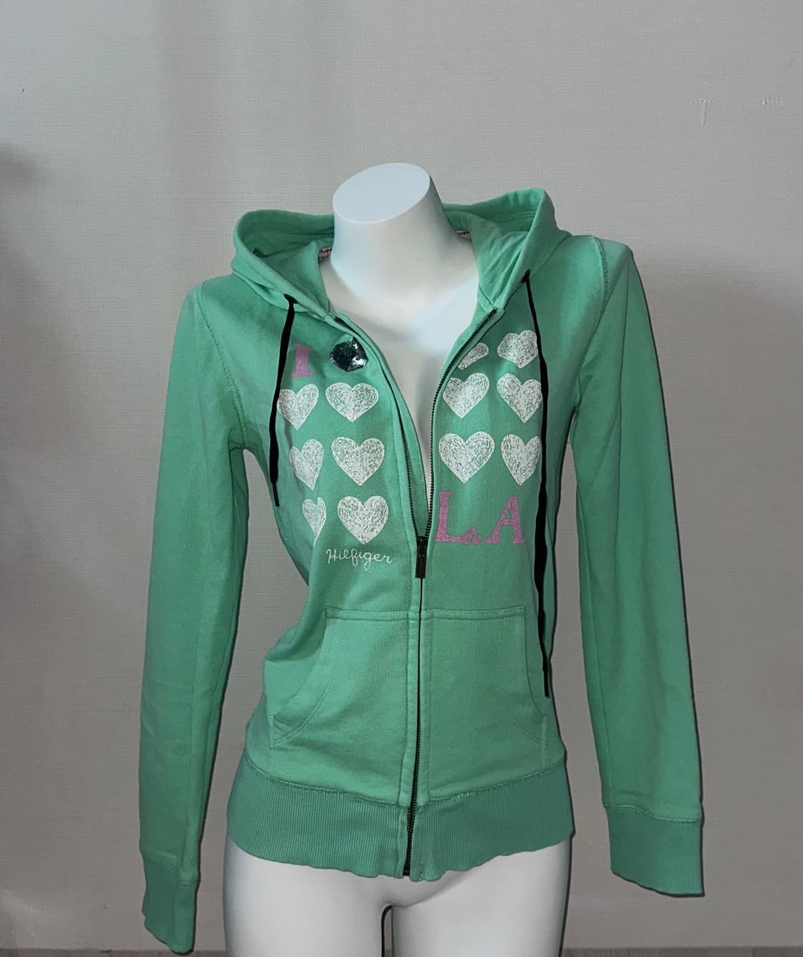 타미힐피거 민트 후드집업 상품이미지1