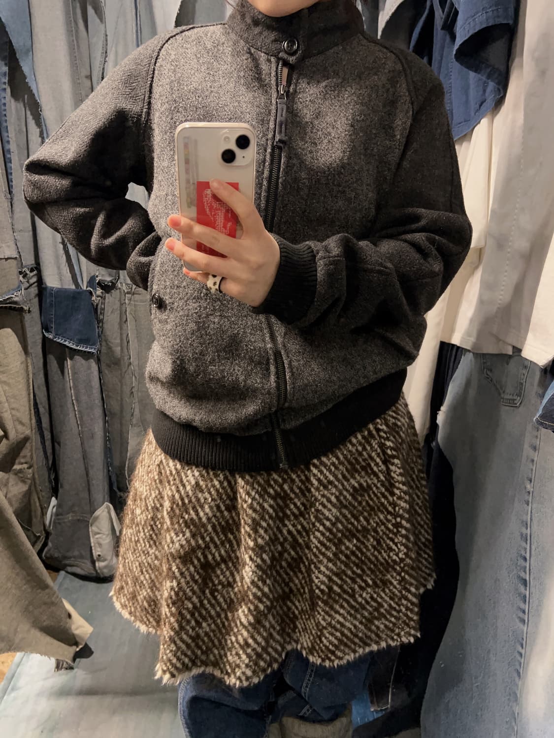 L ) Harris Tweed Harrington Jacket 상품이미지2